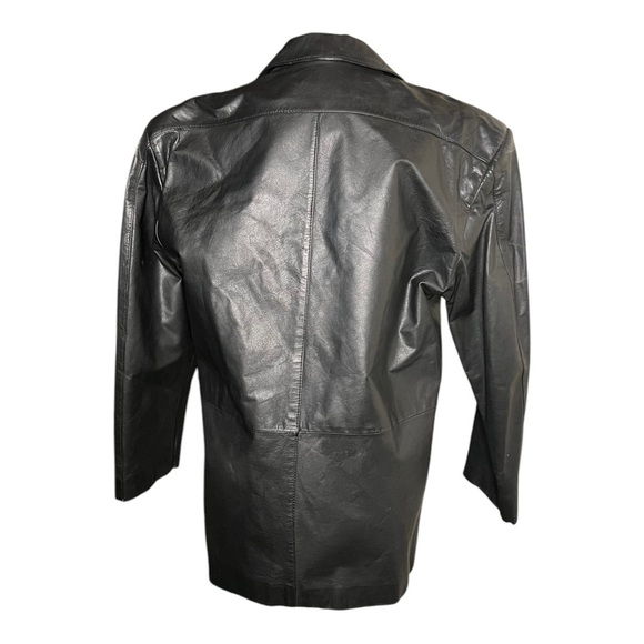 Vintage Black Leather Jacket Small - Picture 2 of 6
